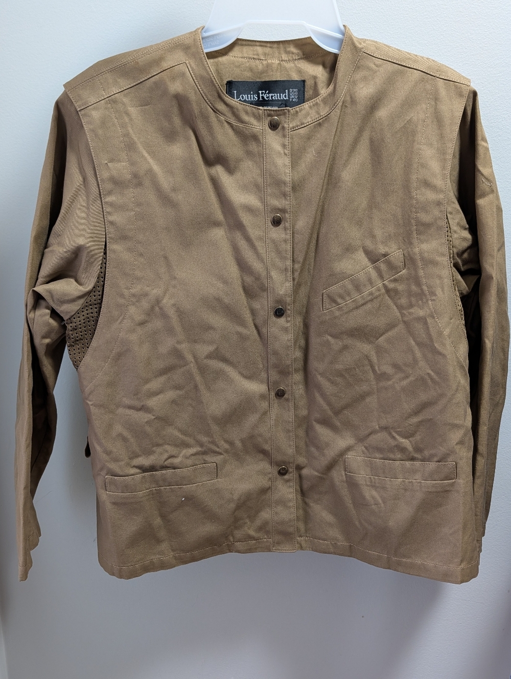 Louis Feraud Women's Tan Cotton Utility Jacket